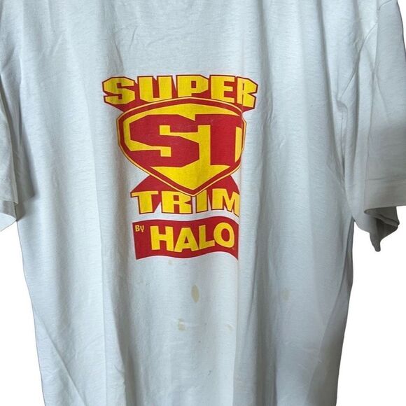 VTG Super ST Trim T Shirt USA XL - Picture 2 of 3